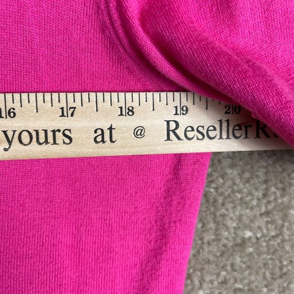 Lauren Ralph Lauren Cardigan Sweater Womens Size Small Pink Button Front Pockets - Picture 6 of 7